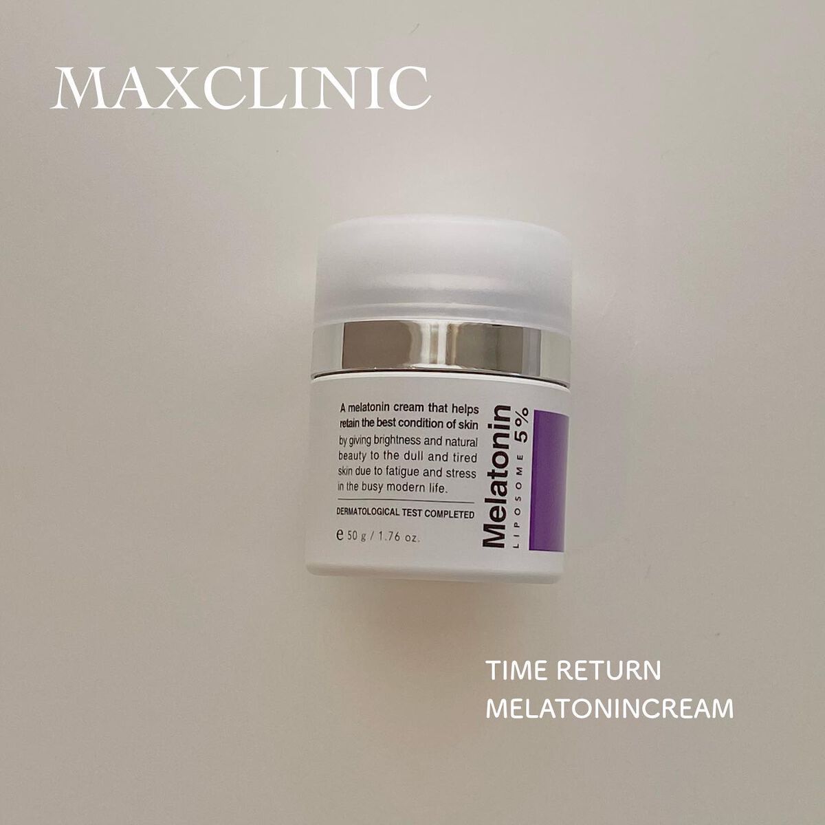 タイムリターンメラトニンクリーム/MAXCLINIC/フェイスクリームを使ったクチコミ（1枚目）