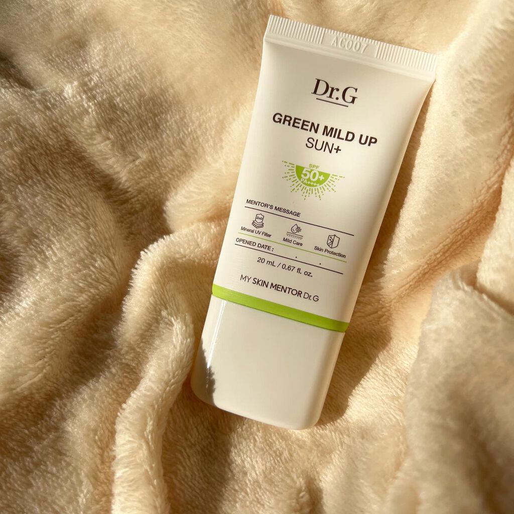 グリーンマイルドアップサンプラス/Dr.G/日焼け止めクリームを使ったクチコミ(1枚目)
