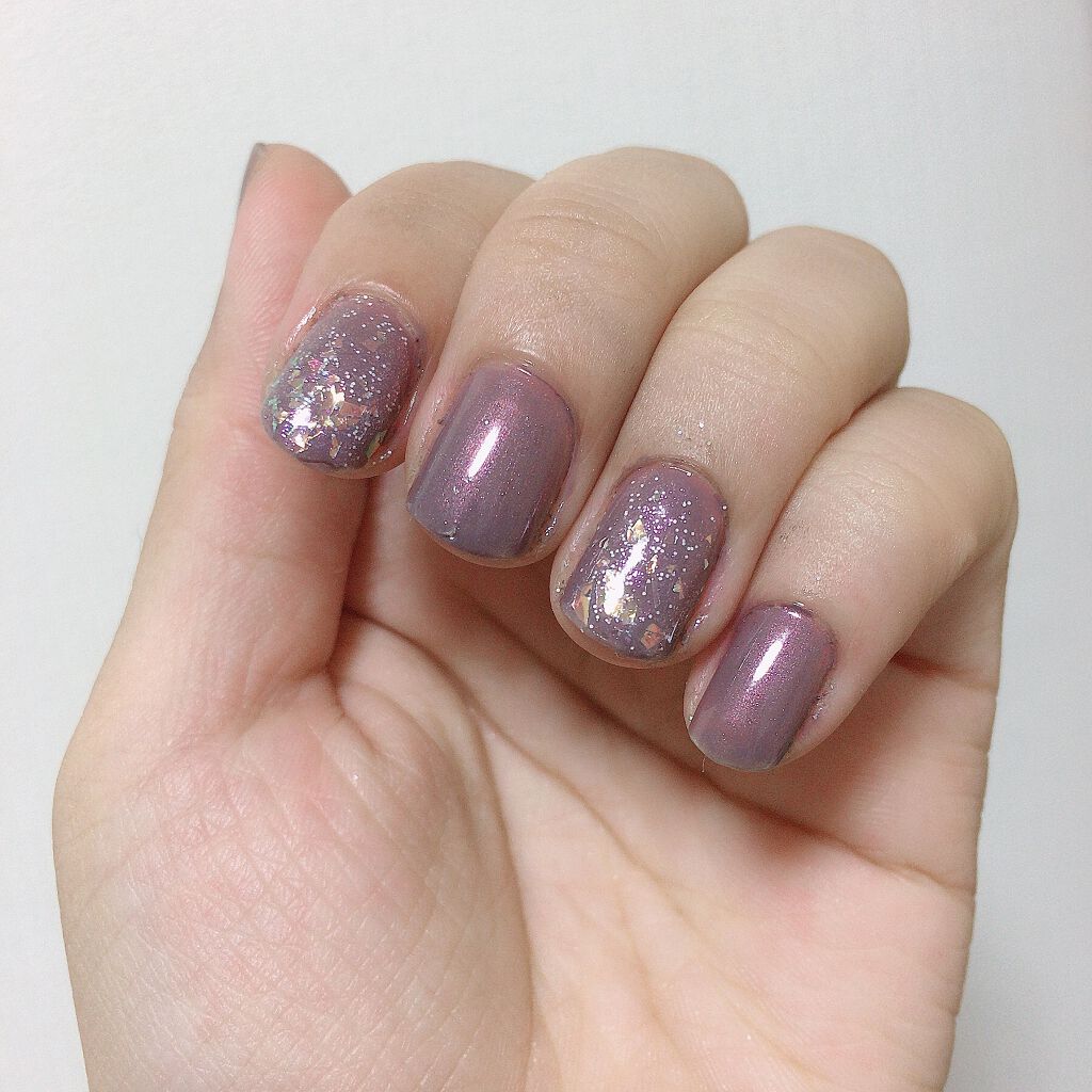 カラフルネイルズ N47 ダスキーパープル/キャンメイク/マニキュアを使ったクチコミ（3枚目）