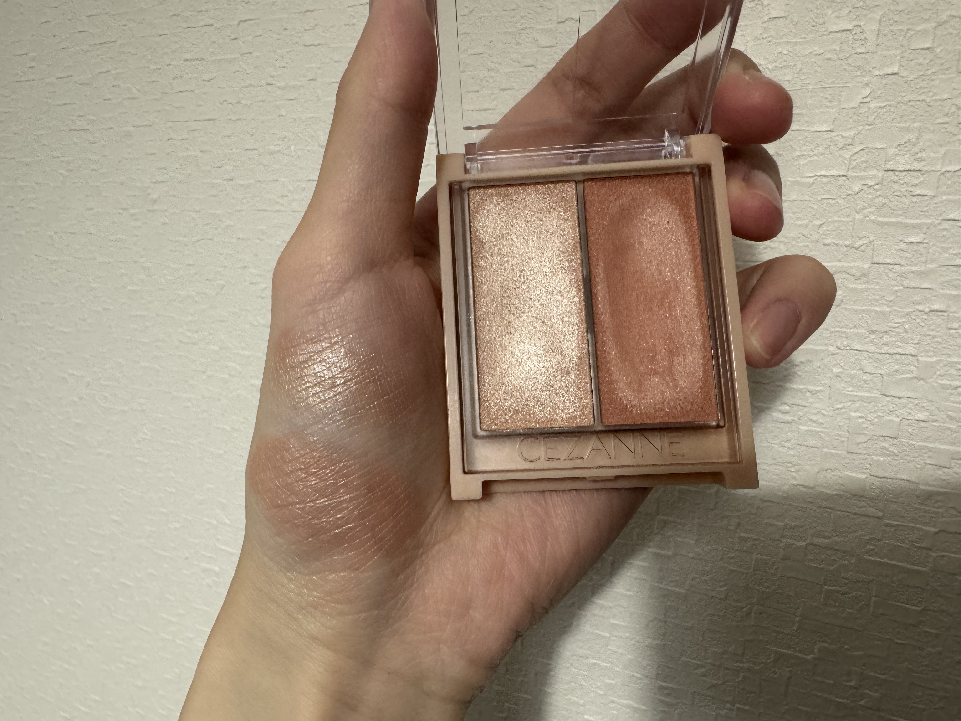 フェイスグロウカラー/CEZANNE/クリームハイライトを使ったクチコミ（2枚目）