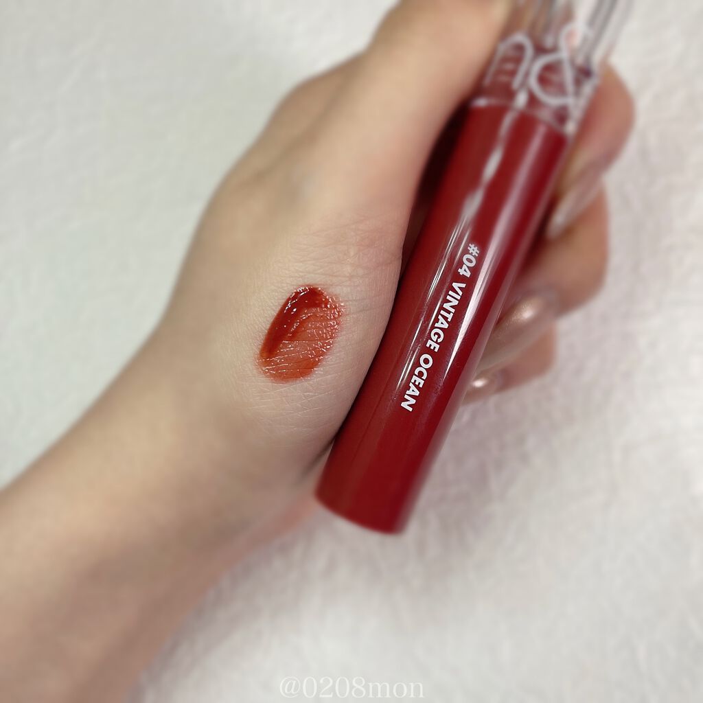 グラスティングウォーターティント/rom&nd/リップティントを使ったクチコミ(2枚目)