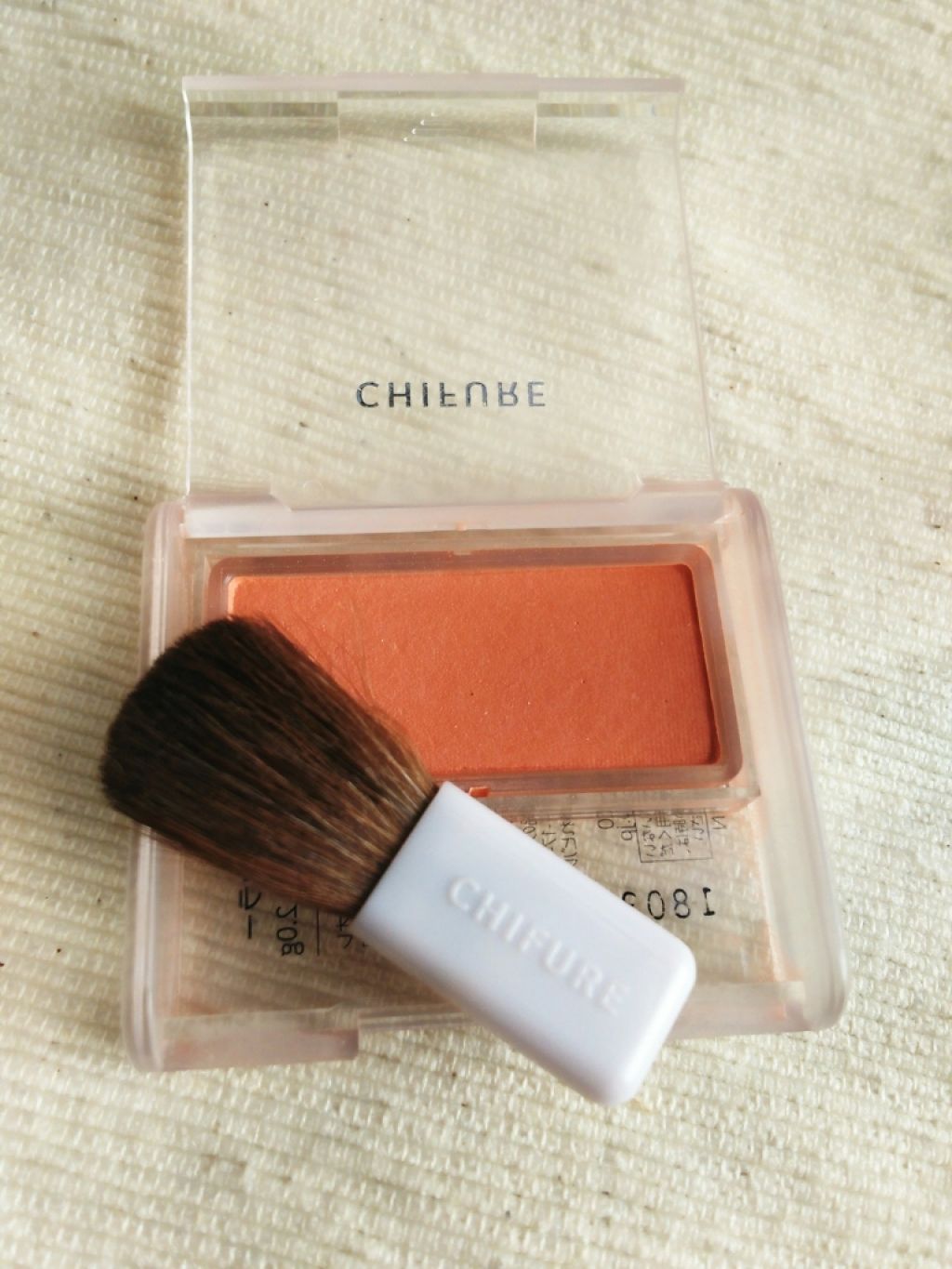 チーク カラー(ブラシ付)/ちふれ/パウダーチークを使ったクチコミ（2枚目）