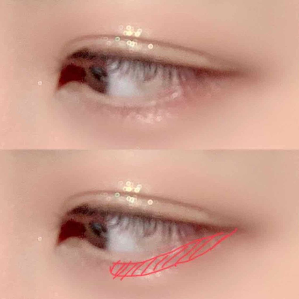 ジェルアイライナー/CEZANNE/ジェルアイライナーを使ったクチコミ(2枚目)