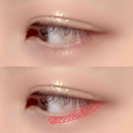 描くふたえアイライナー/CEZANNE/リキッドアイライナーを使ったクチコミ(2枚目)