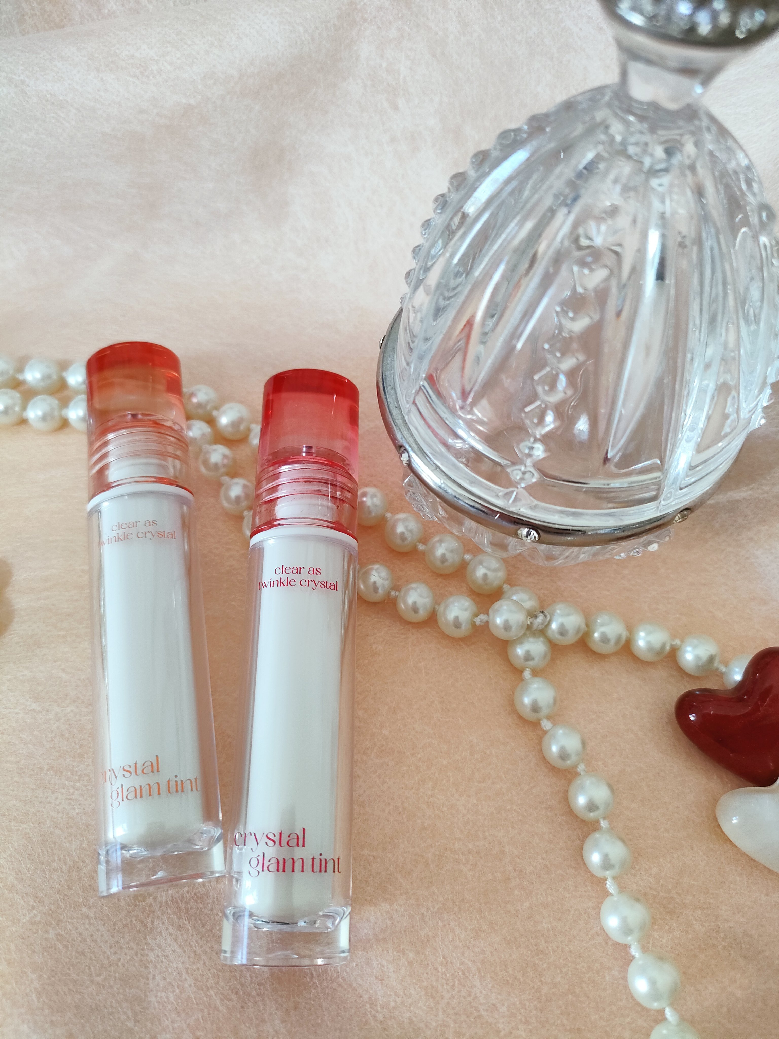 クリスタル グラム ティント 02 サマーアプリコット(SUMMER APRICOT)/CLIO/リップティントを使ったクチコミ（1枚目）