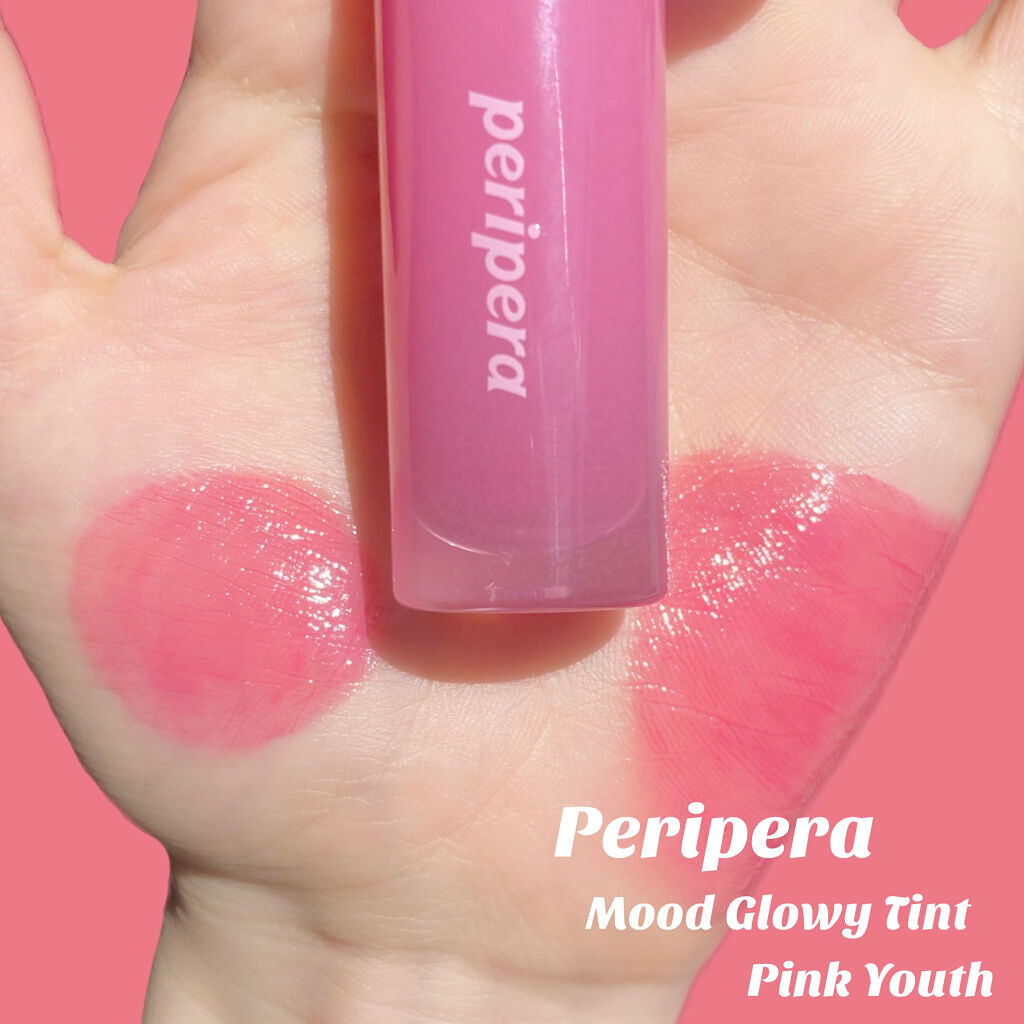 ペリペラ インク ムード グロイ ティント 04 PINK YOUTH(ベイビー天使)/PERIPERA/リップティントを使ったクチコミ（2枚目）