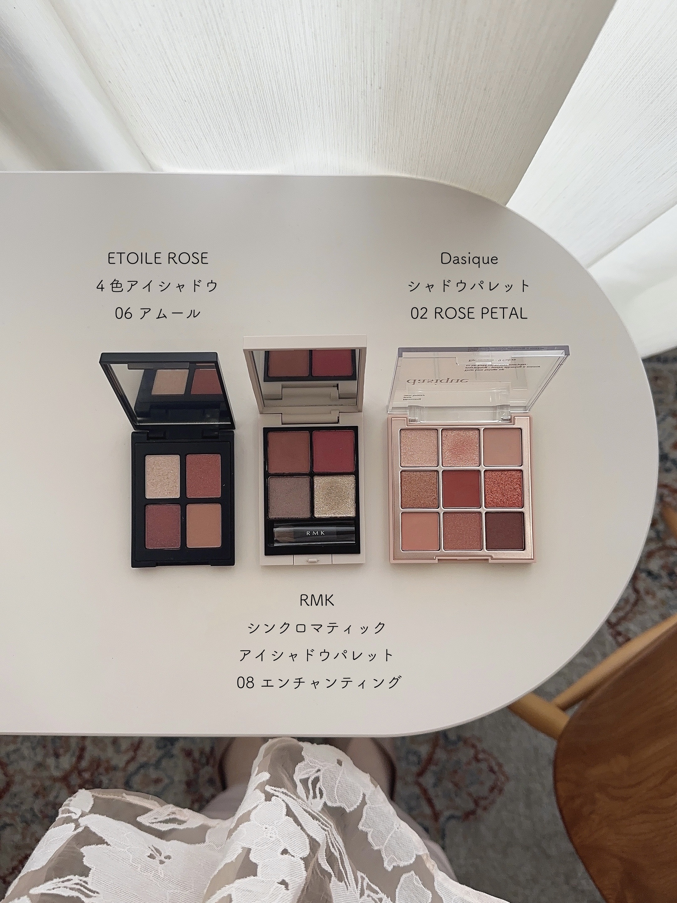 エトワルローズ 4色アイシャドウ 06 アムール/Étoile Rose/アイシャドウパレットを使ったクチコミ（3枚目）