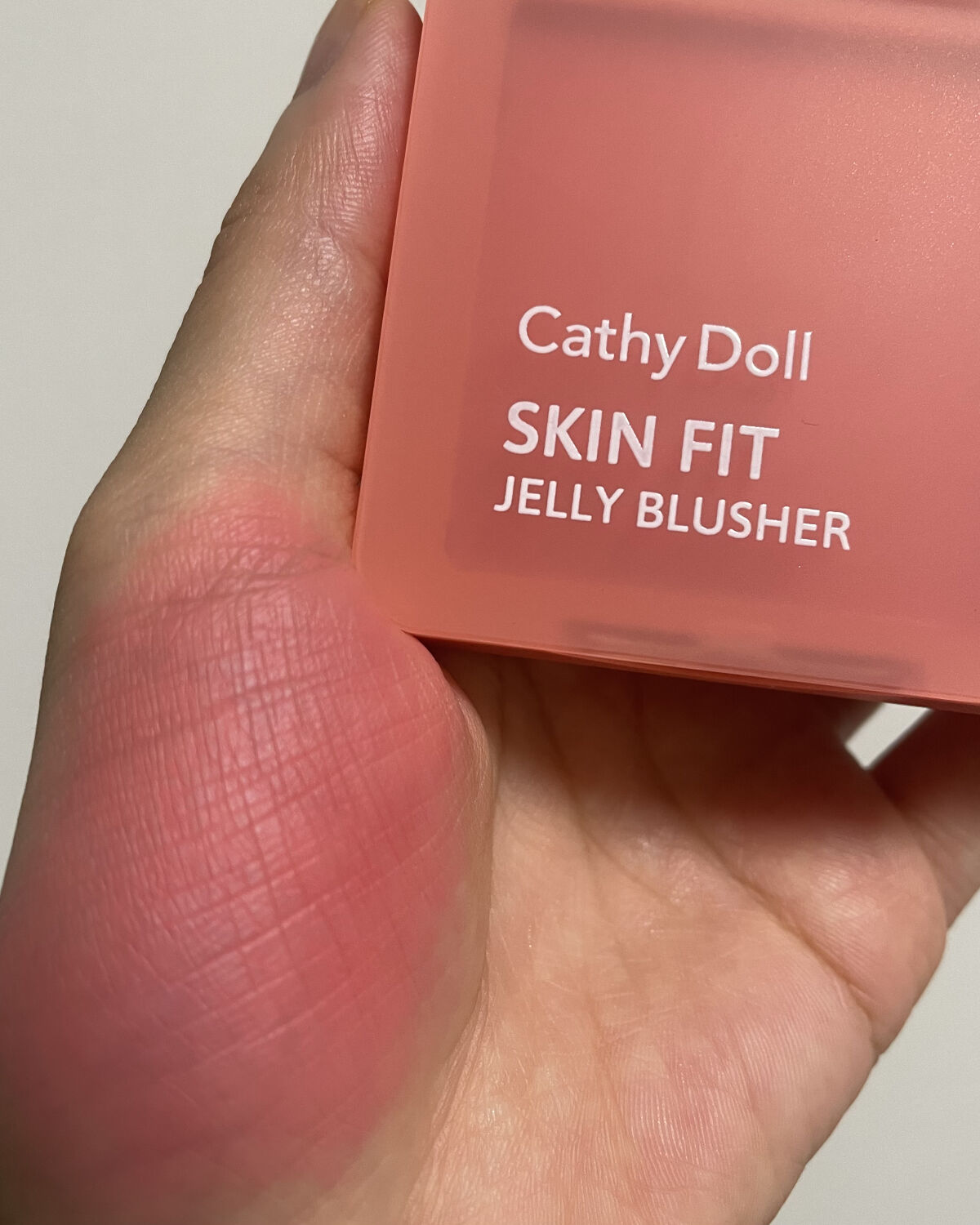 スキンフィットジェリーブラッシャー /CathyDoll/ジェル・クリームチークを使ったクチコミ（3枚目）