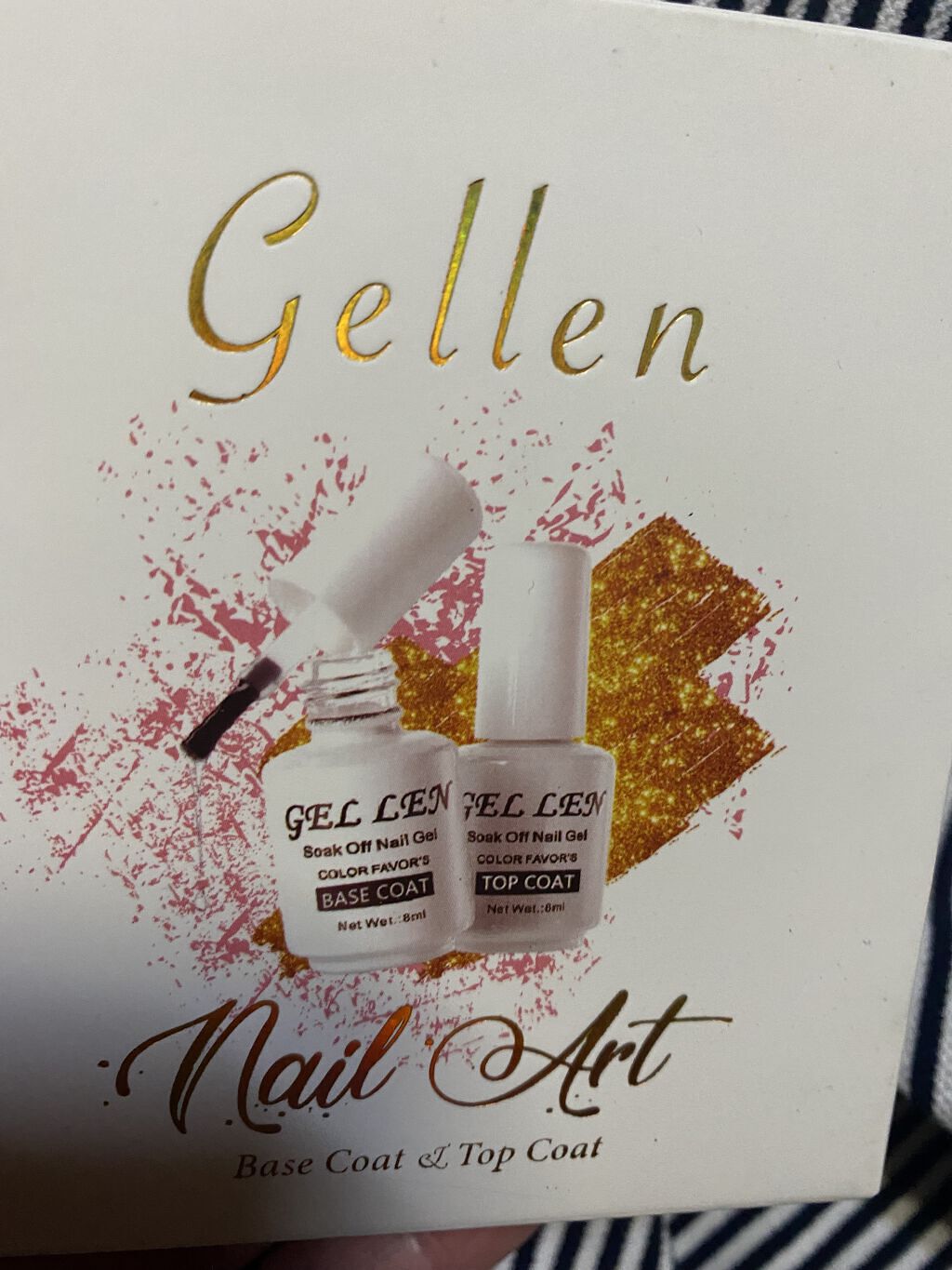 Gellen  ベースコート&トップコート/Gellen/ジェルネイルを使ったクチコミ（1枚目）