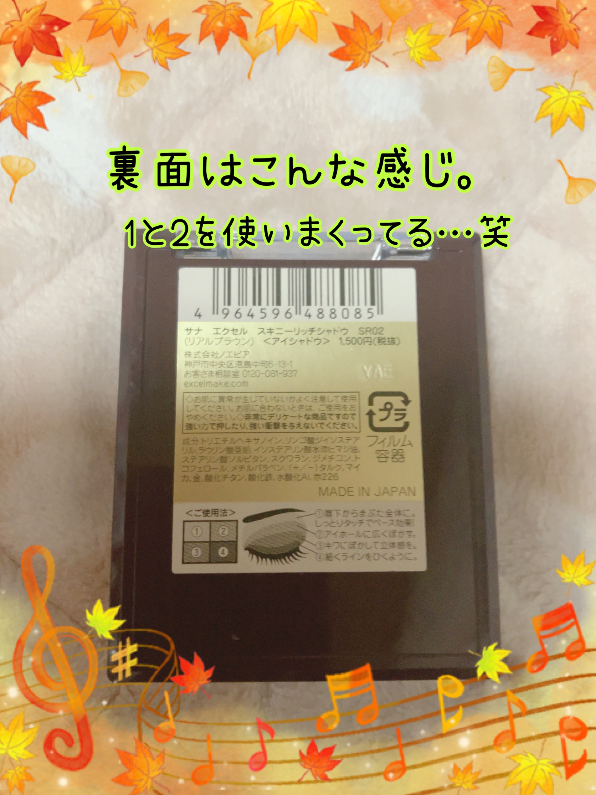 スキニーリッチシャドウ SR02 リアルブラウン/excel/アイシャドウパレットを使ったクチコミ（2枚目）