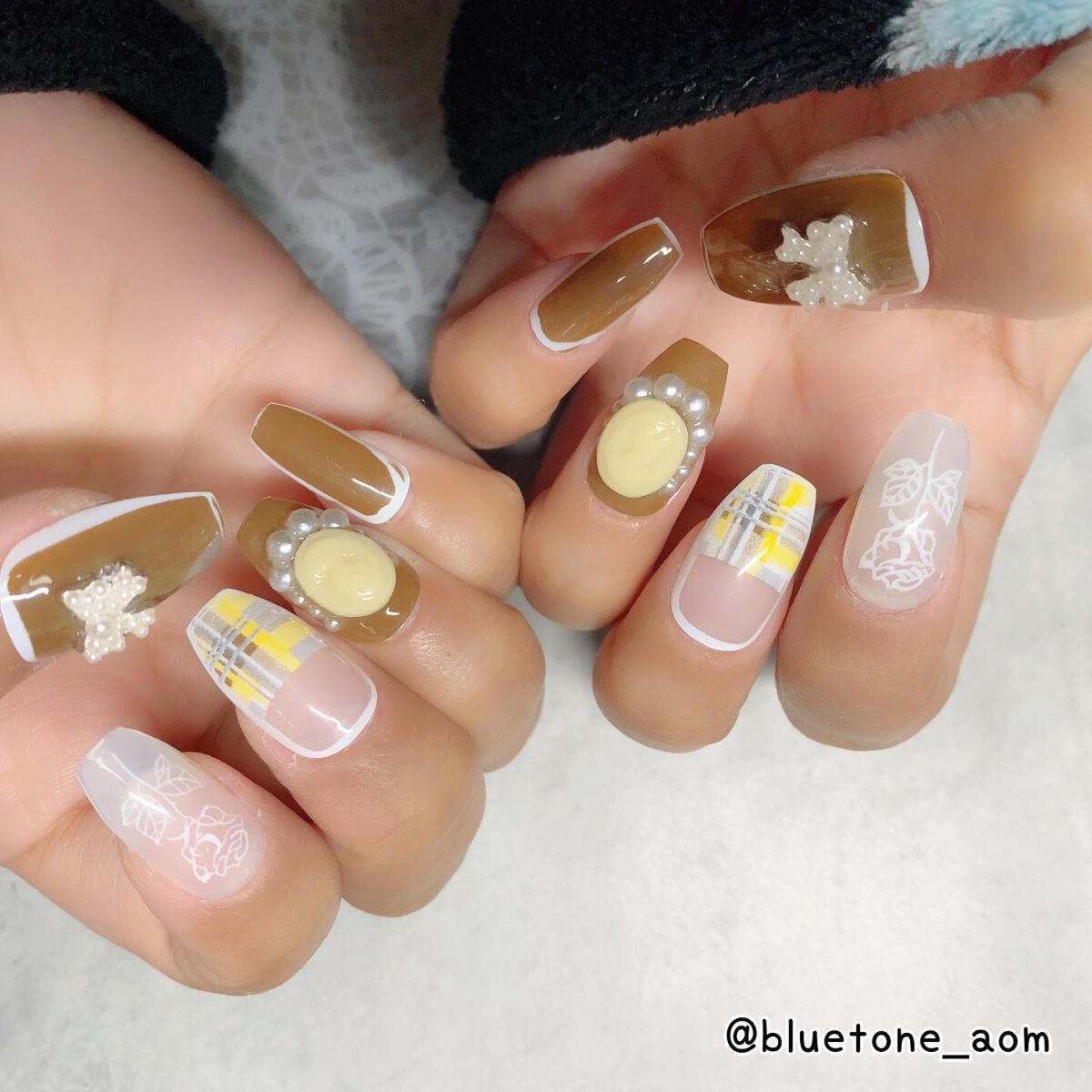 ネイルチップ/SHEIN/ネイルチップ・パーツを使ったクチコミ(4枚目)
