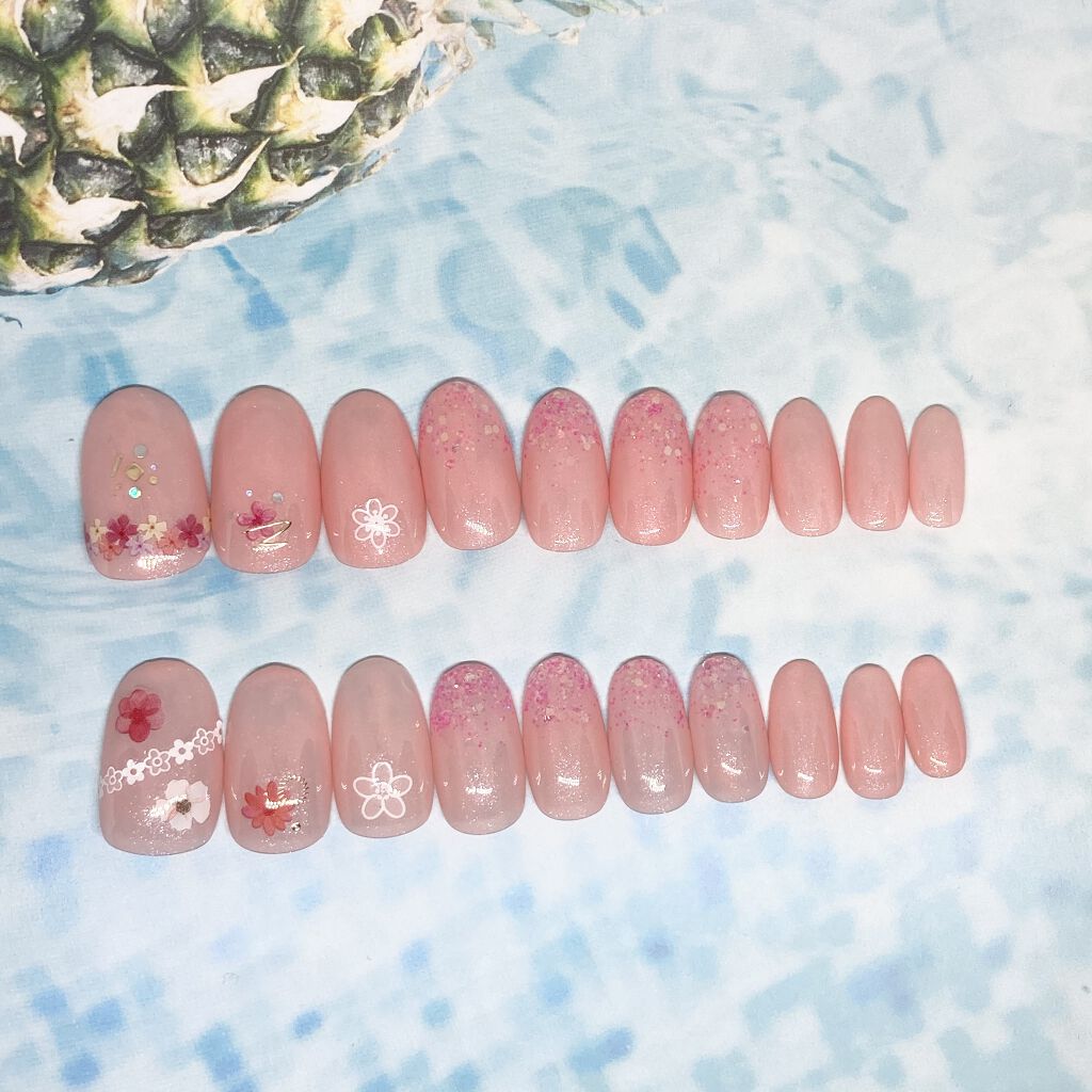 ネイルシール/セリア/ネイルシールを使ったクチコミ（1枚目）