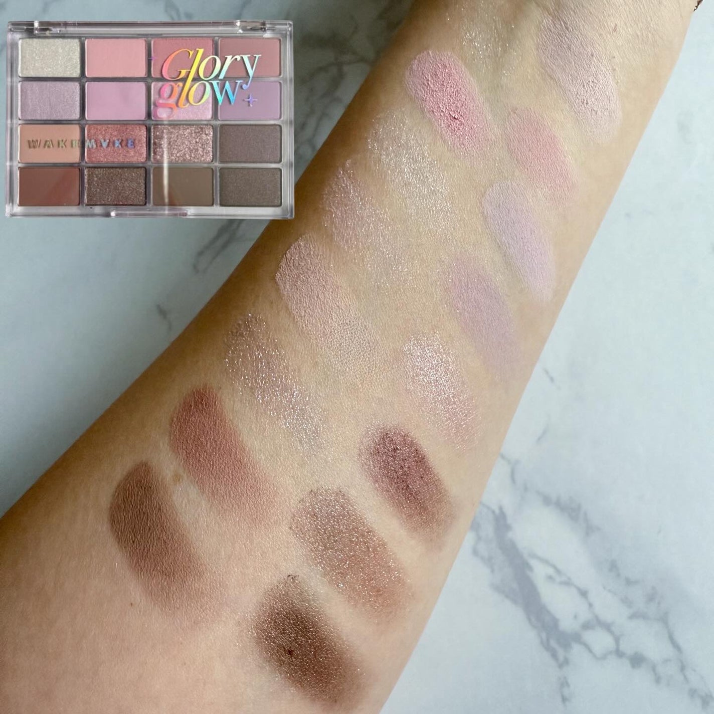 ソフトブラーリングアイパレット/wakemake/アイシャドウパレットを使ったクチコミ(3枚目)