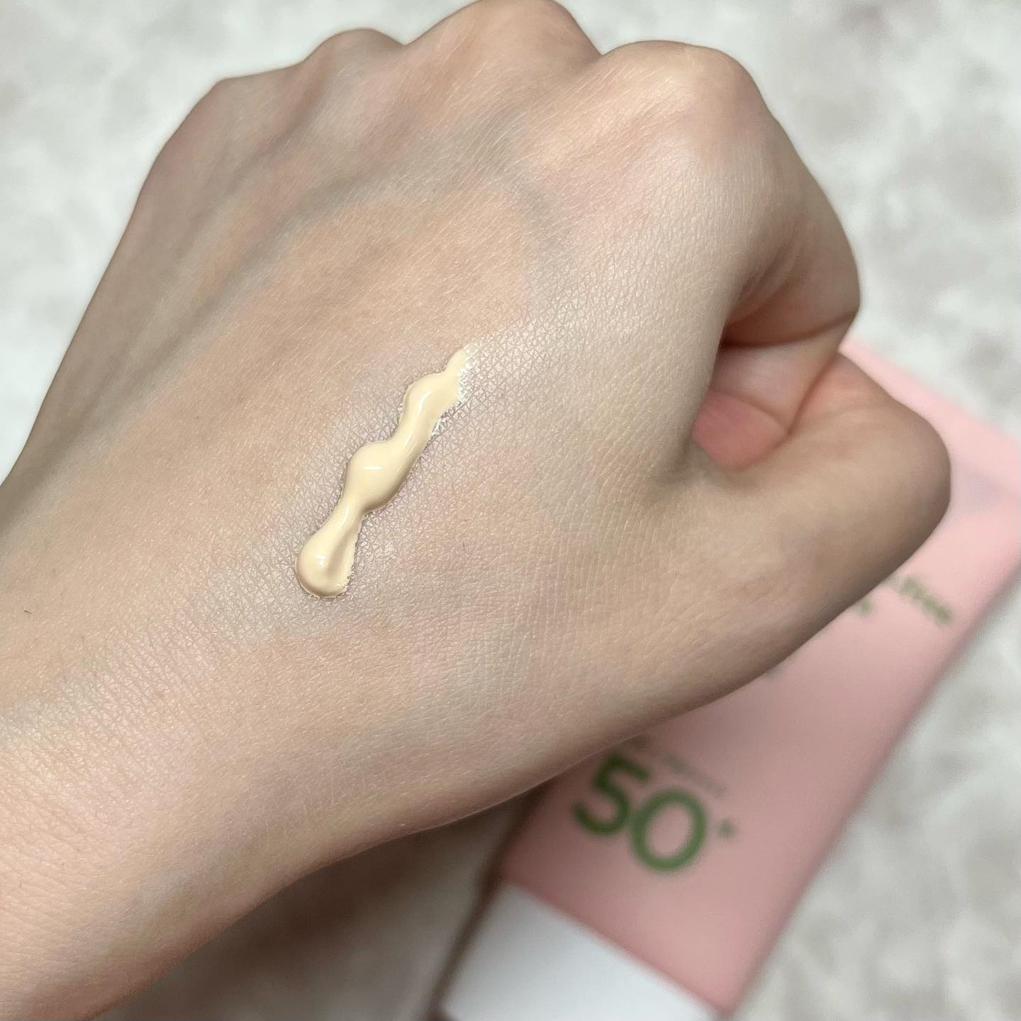 ファンデフリー サンクリーム モイスチャー/manyo/日焼け止めクリームを使ったクチコミ（3枚目）