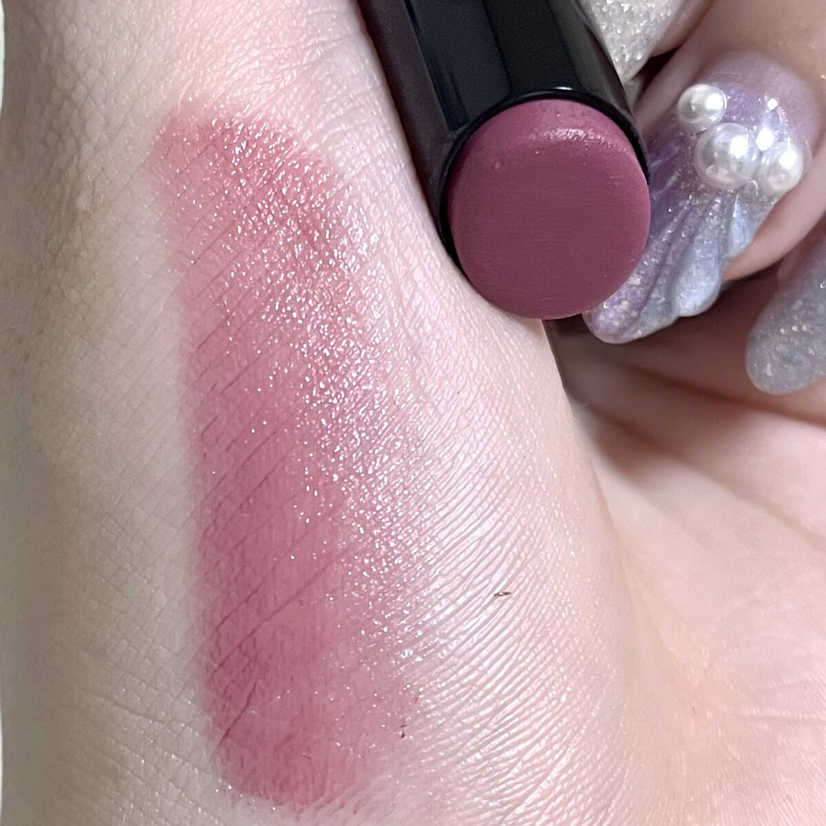 ミネラルシアーマットルージュ プラムピンク/エトヴォス/口紅を使ったクチコミ（3枚目）