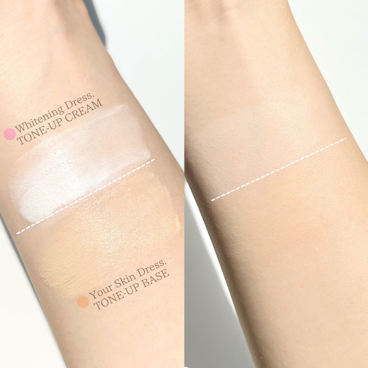 ホワイトニングドレストーンアップクリーム/COSNORI/化粧下地を使ったクチコミ(5枚目)