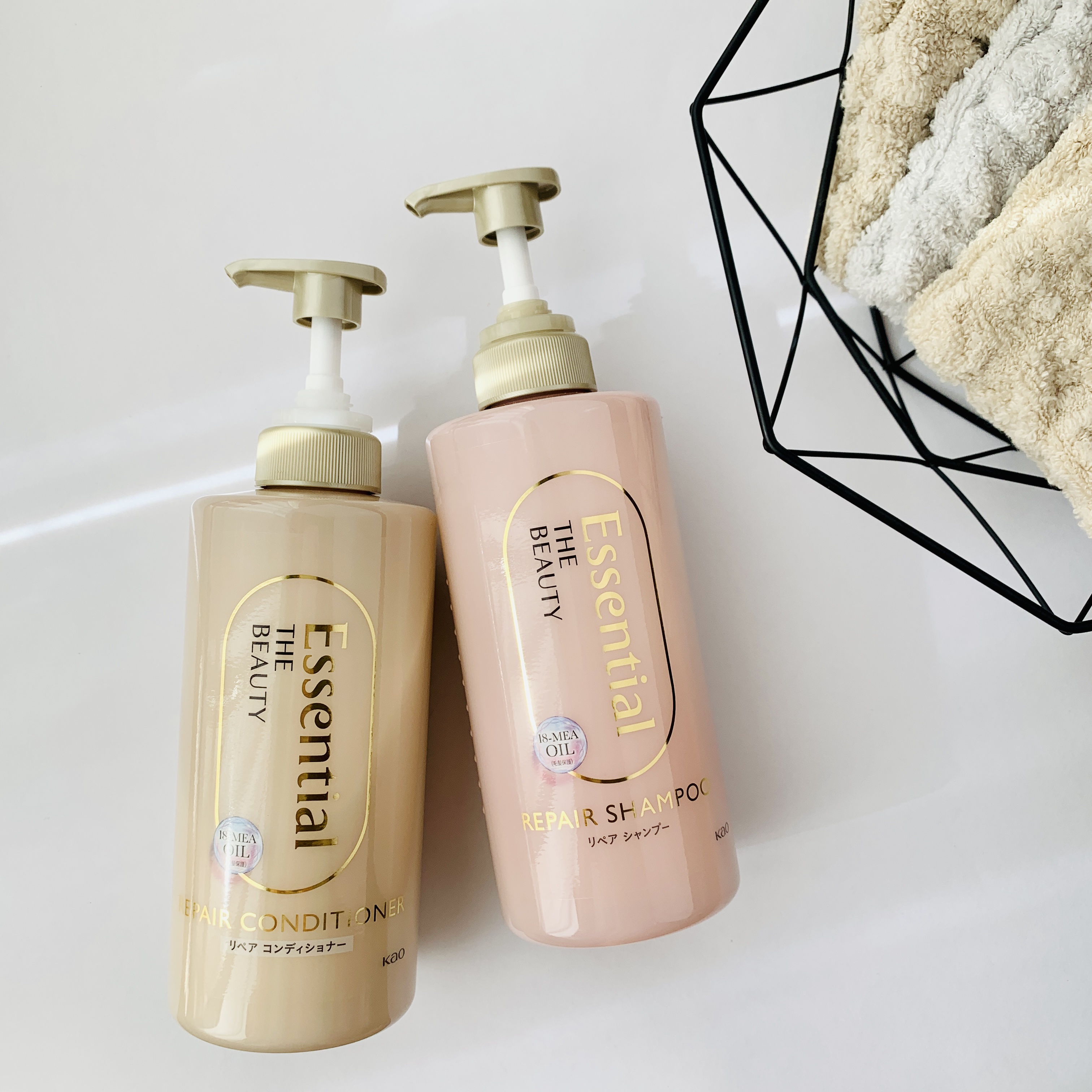 ザビューティ リペアシャンプー・コンディショナー/エッセンシャル/市販シャンプーを使ったクチコミ（1枚目）