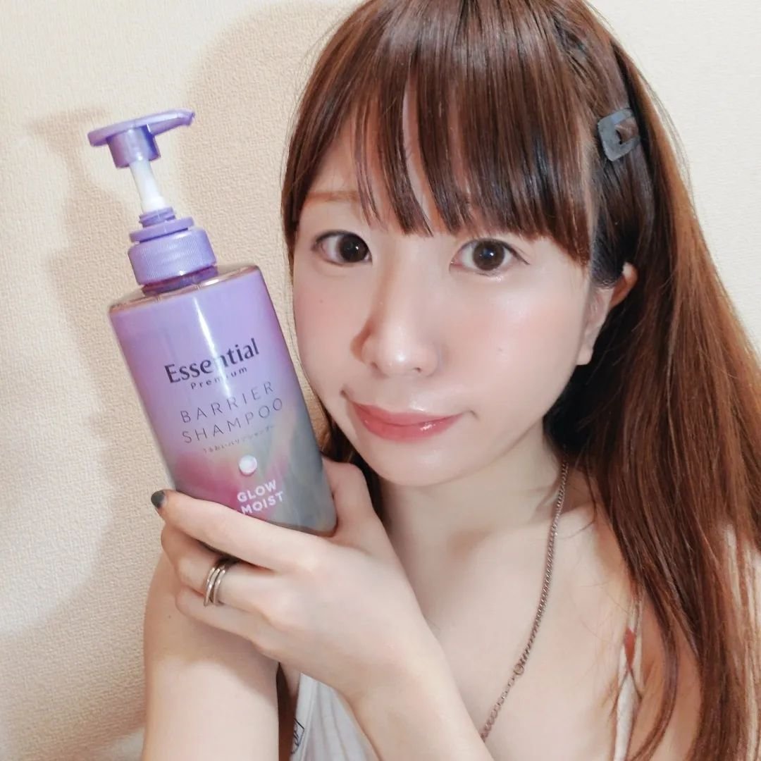 エッセンシャル プレミアム うるおいバリアシャンプー/コンディショナー グロウ＆モイスト/エッセンシャル/市販シャンプーを使ったクチコミ（1枚目）
