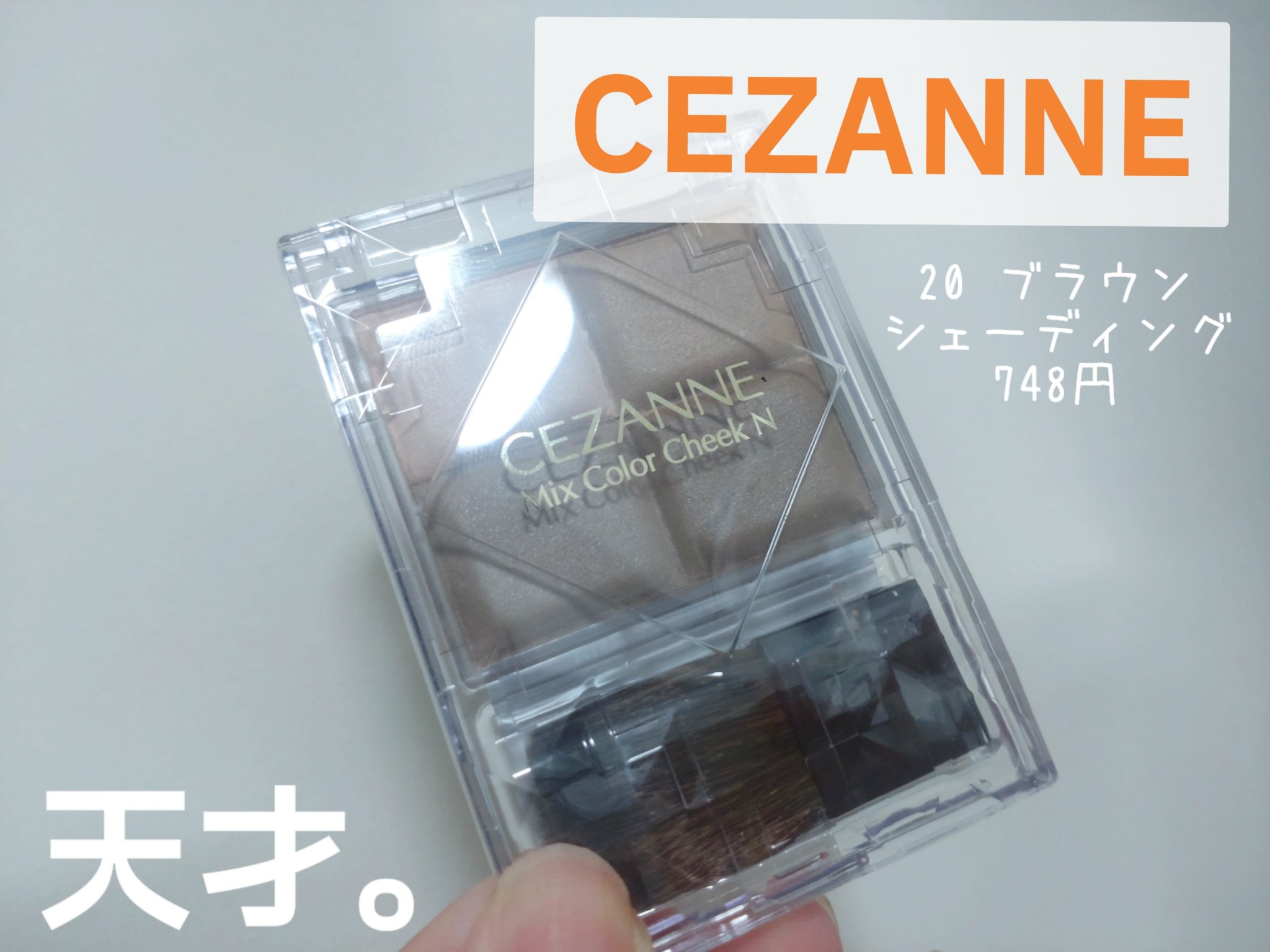 ミックスカラーチークN 20ブラウンシェーディング/CEZANNE/パウダーチークを使ったクチコミ（1枚目）