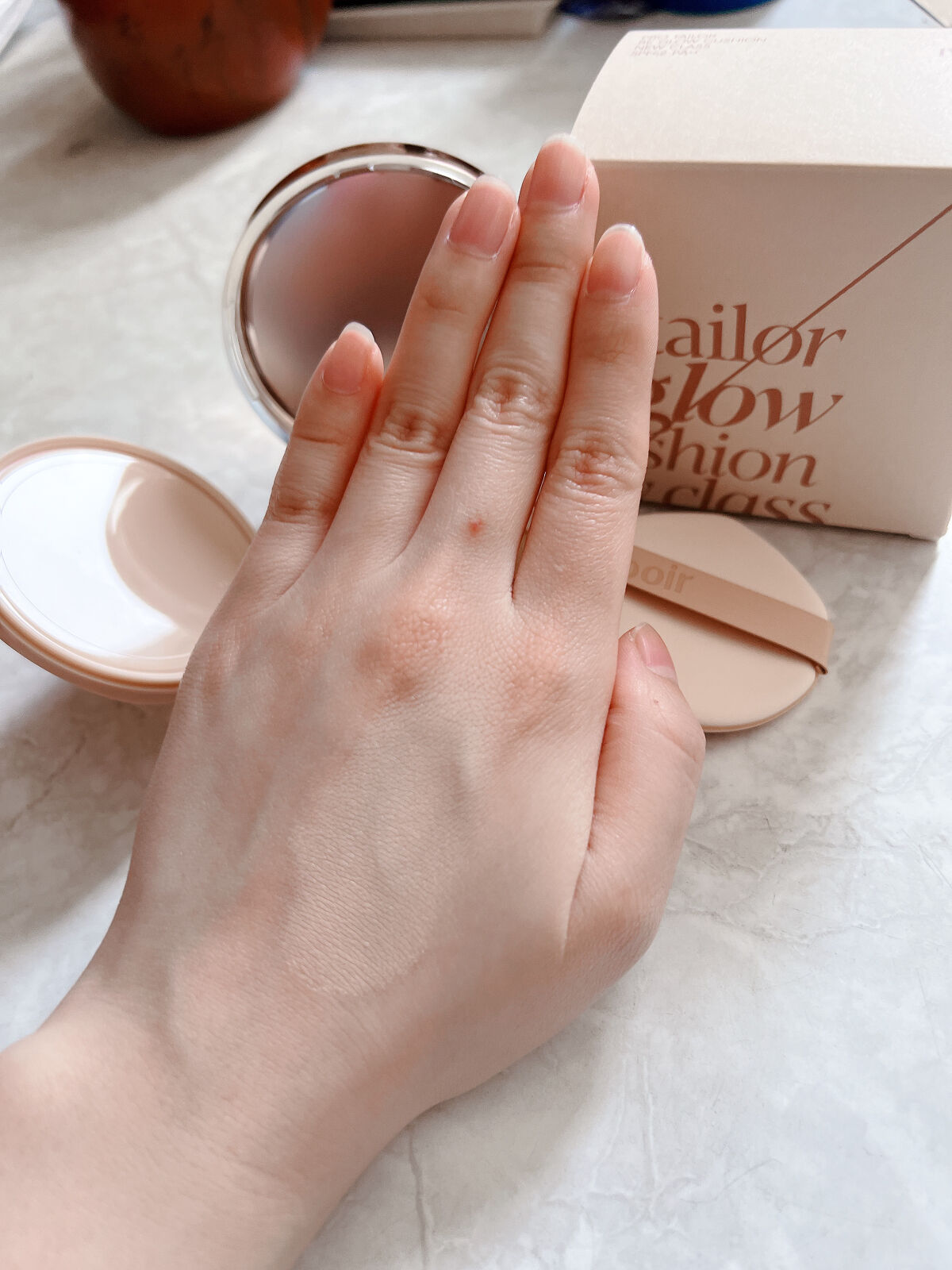 プロテーラービーグロウクッション ニュークラス/espoir/クッションファンデーションを使ったクチコミ（2枚目）