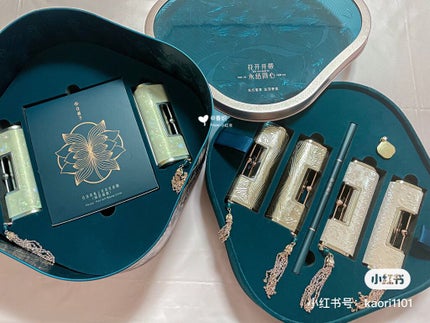 百花同心錠 彫刻リップ/花西子/口紅を使ったクチコミ(1枚目)