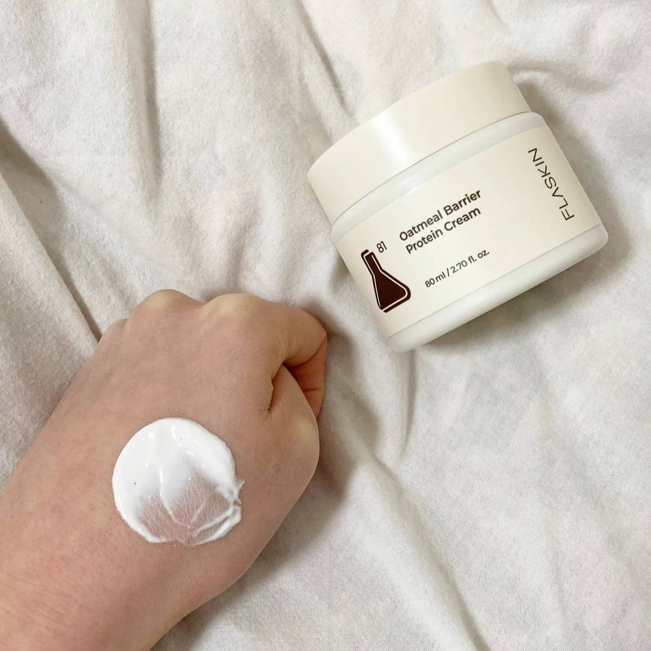 オーツ麦タンパク質クリーム/FLASKIN/フェイスクリームを使ったクチコミ（3枚目）