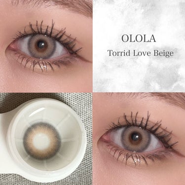 トリッドラブベージュマンスリー (TORRID LOVE BEIGE monthly)/OLOLA/１ヶ月（１MONTH）カラコンを使ったクチコミ（1枚目）