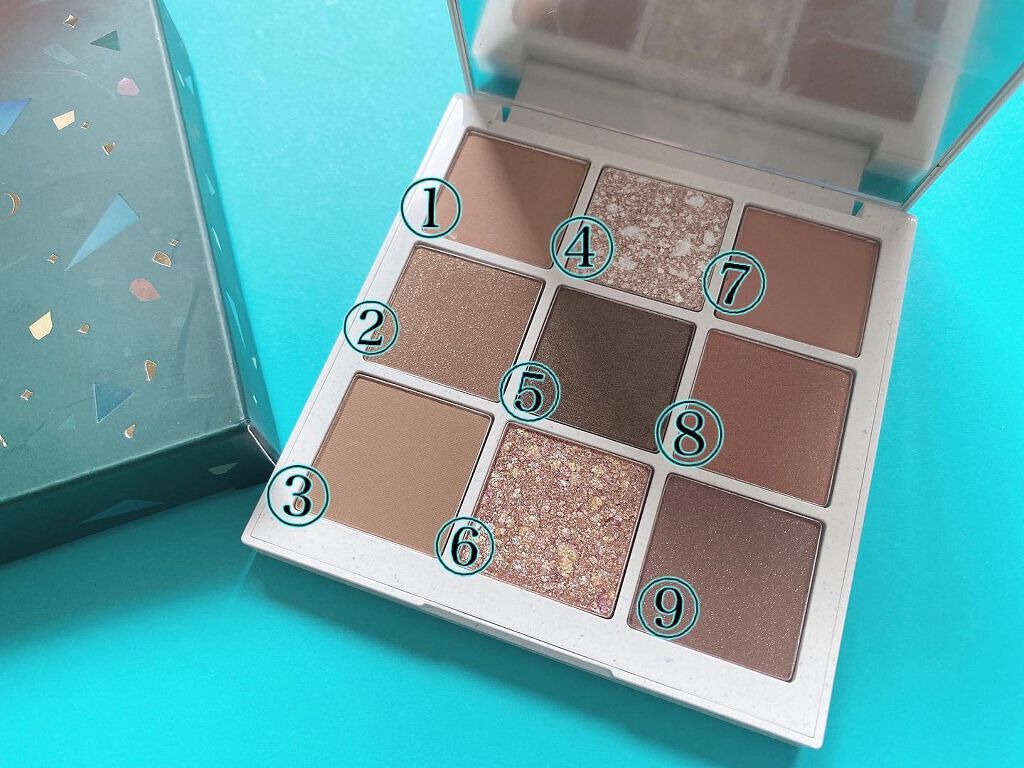 TERRAZZO Shadow palette 01/HOLIKA HOLIKA/アイシャドウパレットを使ったクチコミ（3枚目）