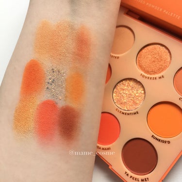 ORANGE YOU GLAD/ColourPop/アイシャドウパレットを使ったクチコミ（3枚目）