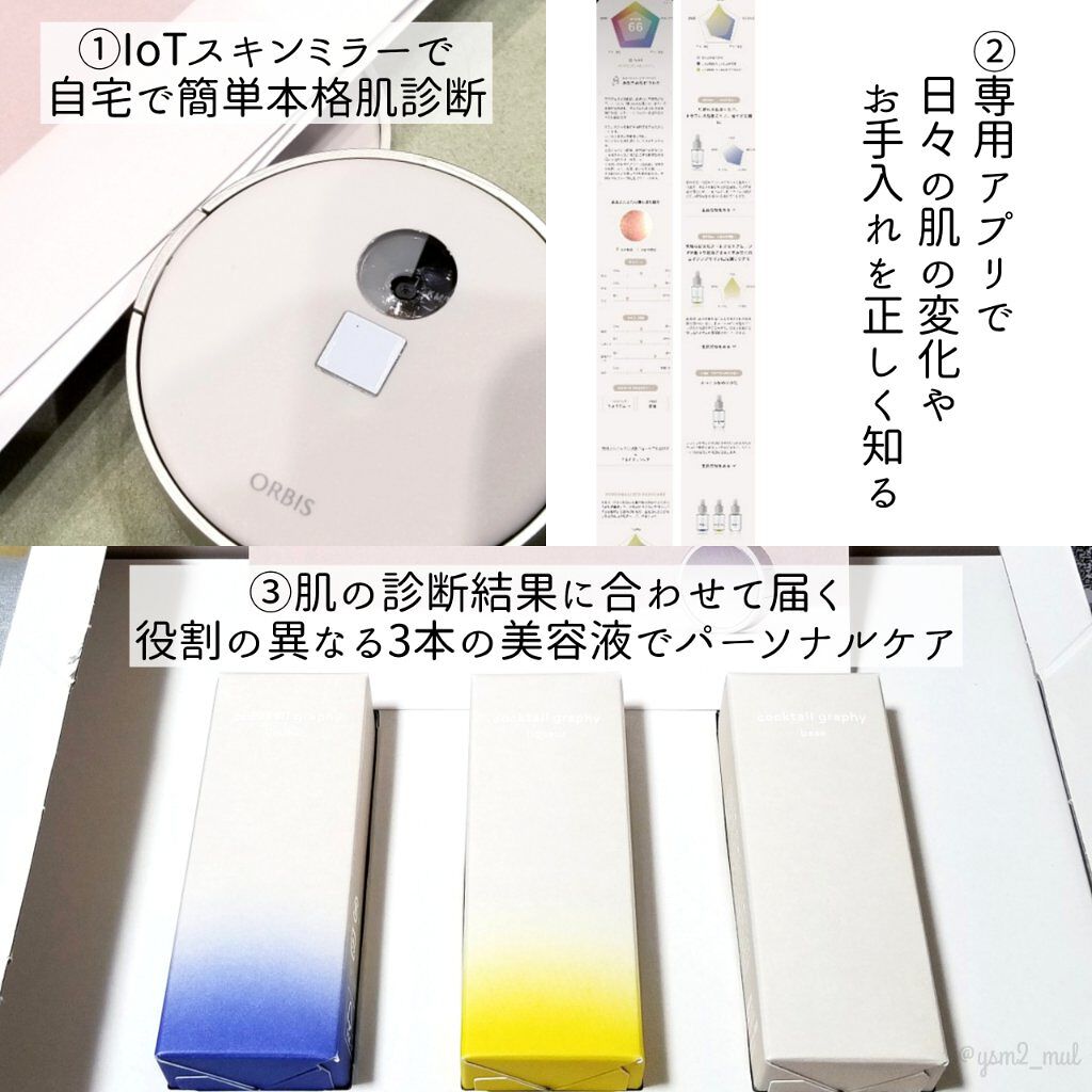 カクテルグラフィー/オルビス/美容液を使ったクチコミ（3枚目）