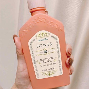 IGNIS モイストテンダー ウォーター EXのクチコミ「#イグニスモイストテンダーウォーター 🌿
アルコール不使用の化粧水。
敏感肌でも問題なく使えて.....」（1枚目）