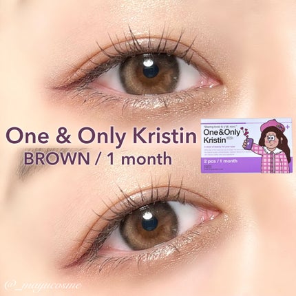 One & Only Kristin/Hapa kristin/カラーコンタクトレンズを使ったクチコミ(1枚目)