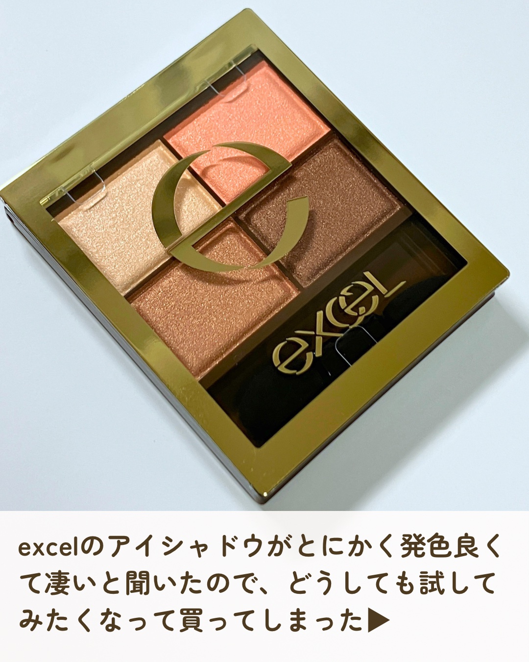 スキニーリッチシャドウ SR05 ウォームブラウン/excel/アイシャドウパレットを使ったクチコミ（2枚目）