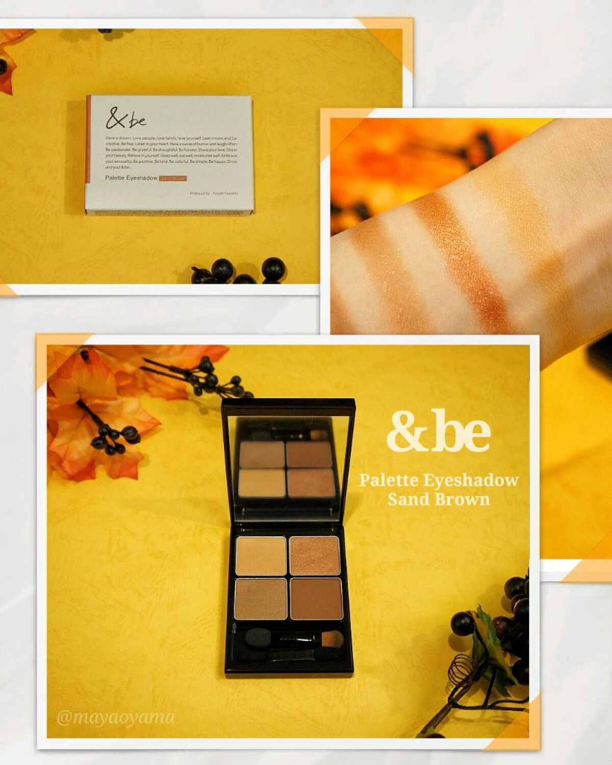 パレットアイシャドウ/＆be/アイシャドウパレットを使ったクチコミ（1枚目）