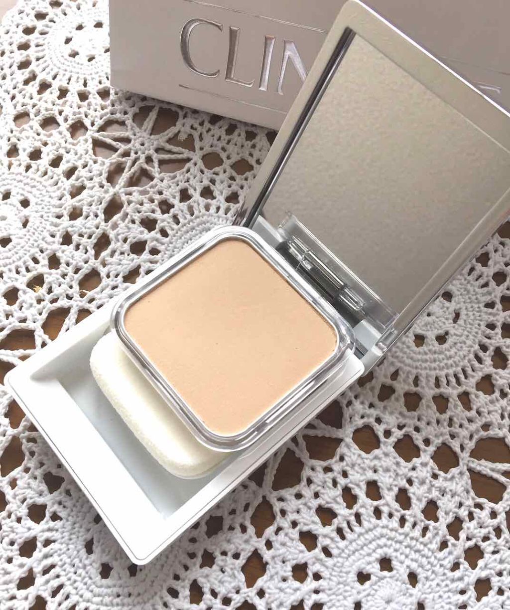 イーブン ベター パウダー メークアップ ウォーター ヴェール 27 リフィル/CLINIQUE/パウダーファンデーションを使ったクチコミ（1枚目）