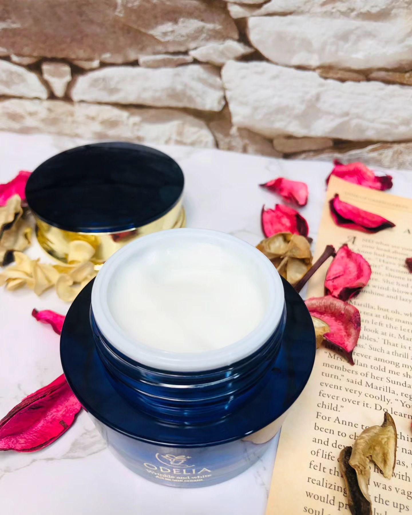 リンクル＆ホワイト オールインワンクリーム/ODELIA/オールインワン化粧品を使ったクチコミ（2枚目）