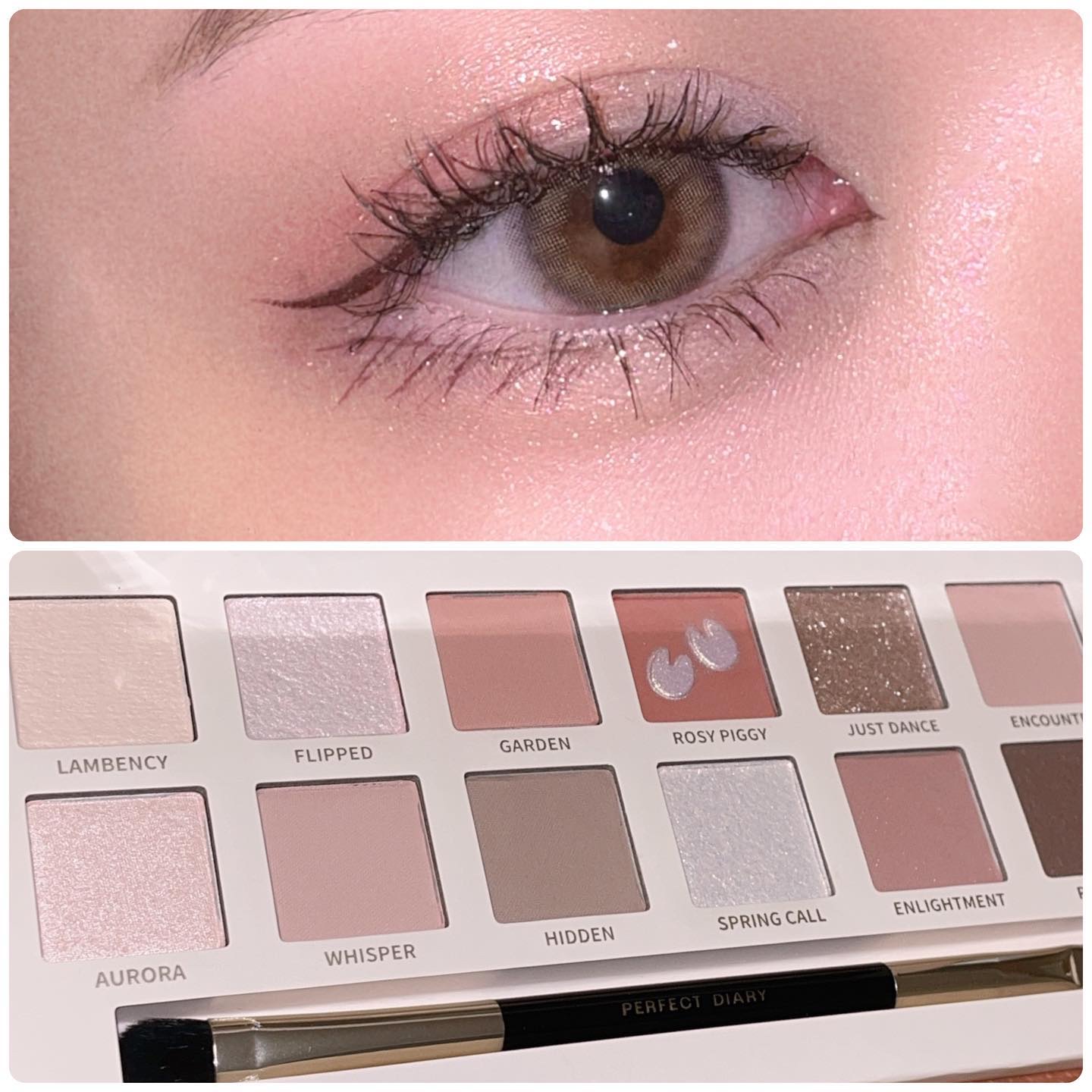 エクスプローラ12色 動物アイシャドウパレット/PERFECT DIARY/アイシャドウパレットを使ったクチコミ（2枚目）