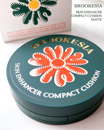 スキンエンハンサー コンパクトクッション(グロー)/BROOKESIA/クッションファンデーションを使ったクチコミ(8枚目)