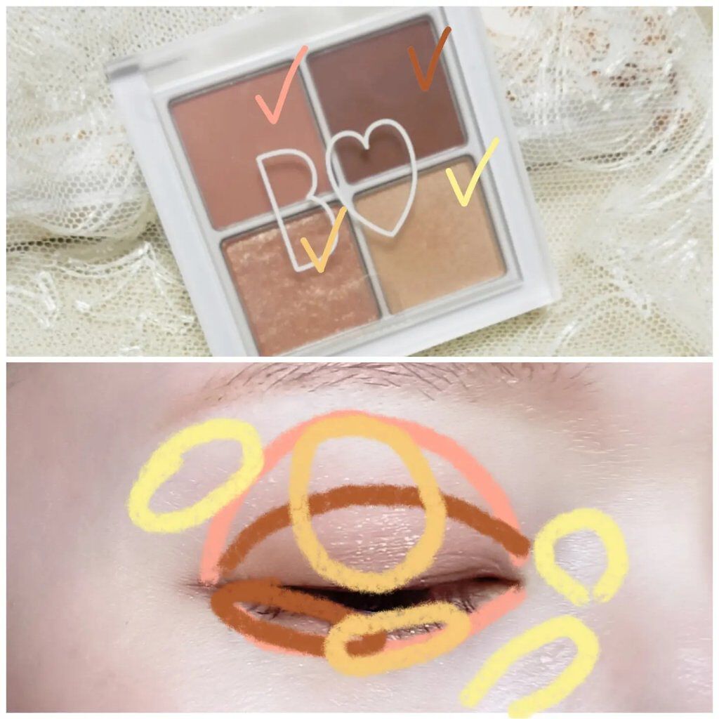 THE アイパレR/b idol/アイシャドウパレットを使ったクチコミ（3枚目）