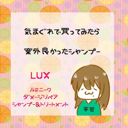 ルミニーク ダメージリペア シャンプー/トリートメント/LUX/市販シャンプーを使ったクチコミ(1枚目)
