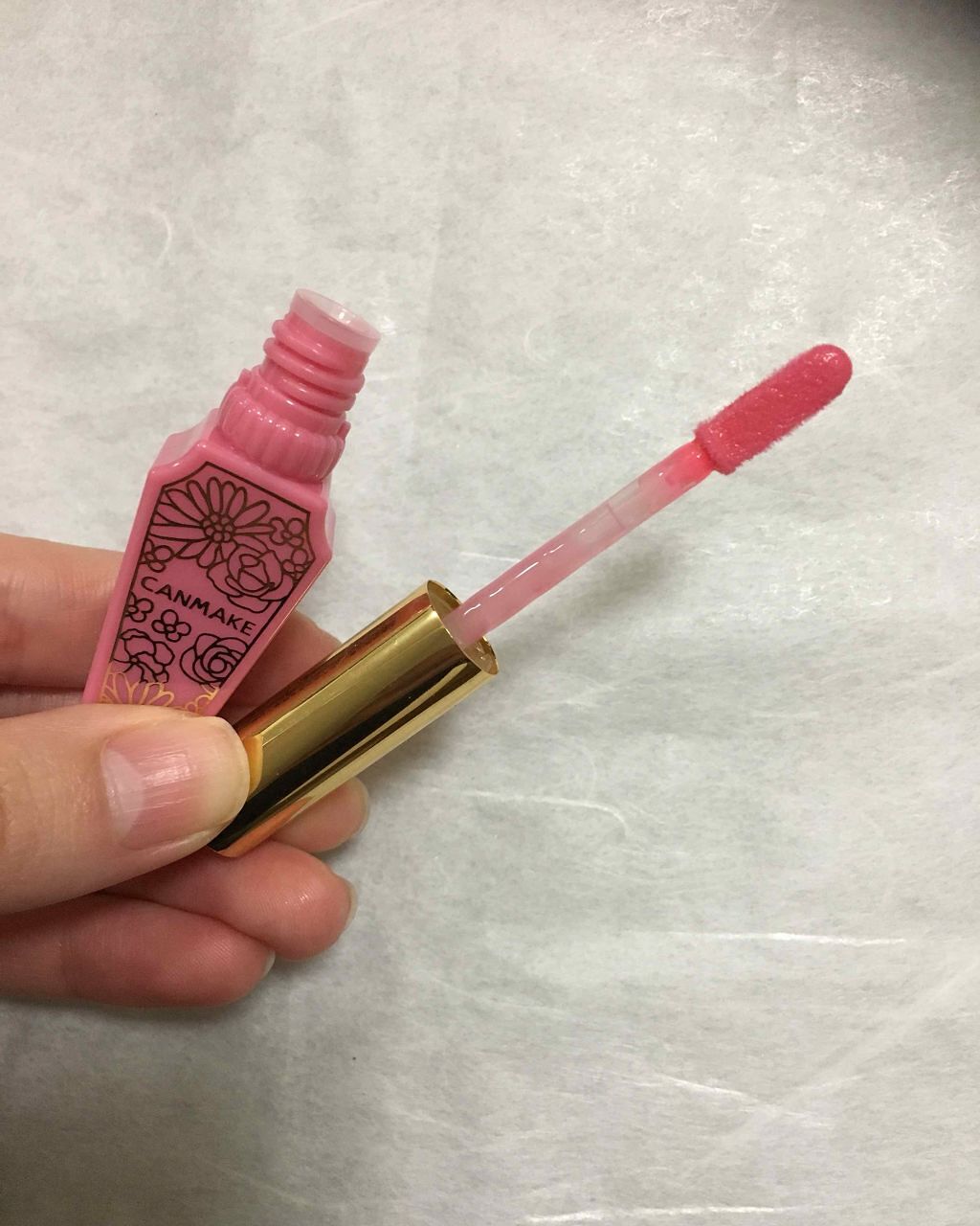 リップティントシロップ 01 サクラシロップ/キャンメイク/リップティントを使ったクチコミ（2枚目）