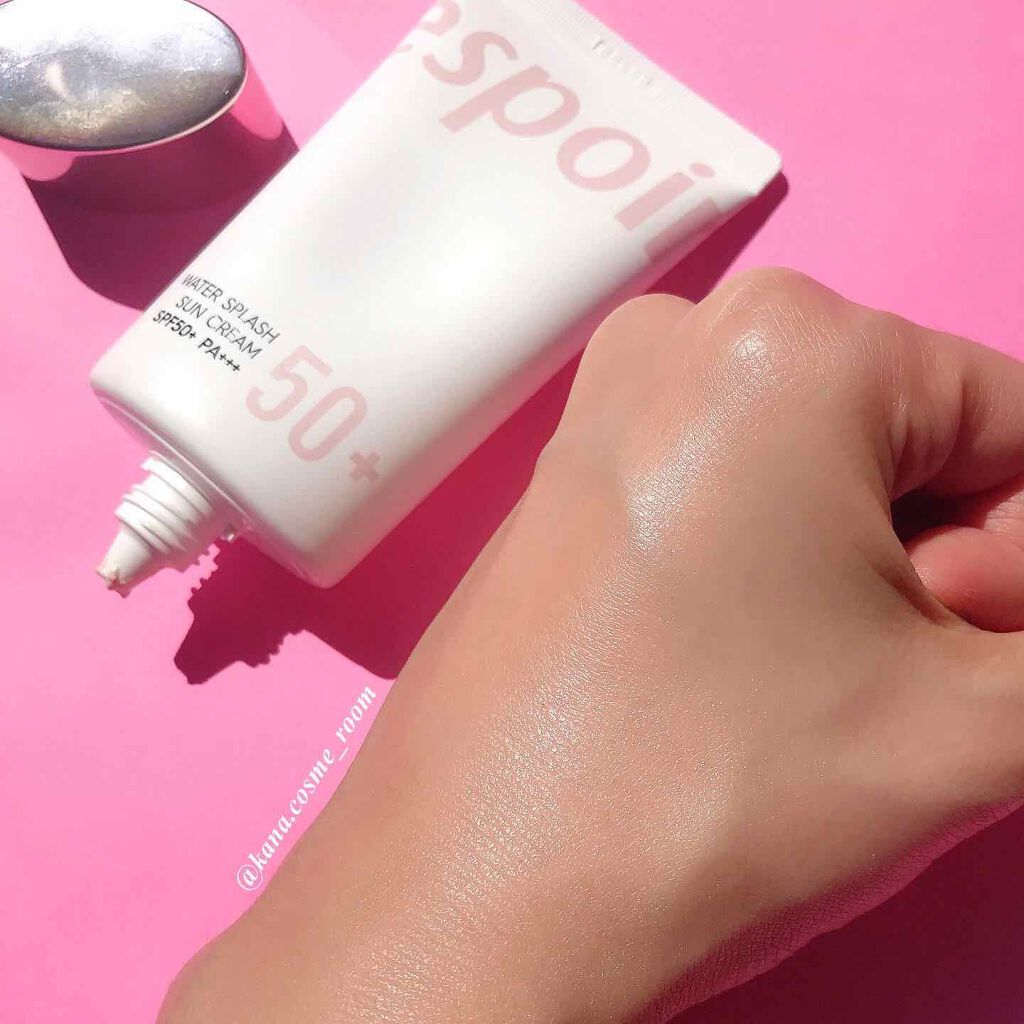 ウォータースプラッシュサンクリーム/espoir/日焼け止め・UVケアを使ったクチコミ（3枚目）