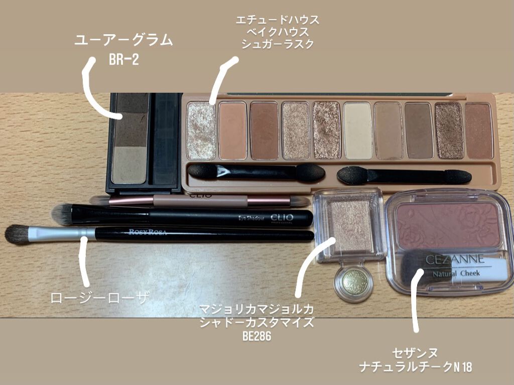 アイシャドウブラシセット/ロージーローザ/メイクブラシを使ったクチコミ（2枚目）