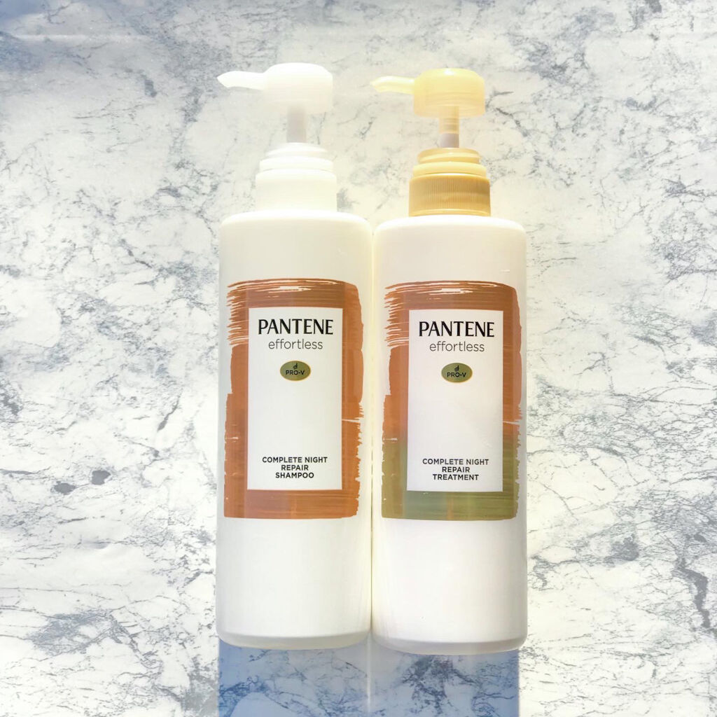 パンテーン エフォートレス コンプリートナイト リペアー シャンプー／トリートメント/パンテーン/市販シャンプーを使ったクチコミ（1枚目）