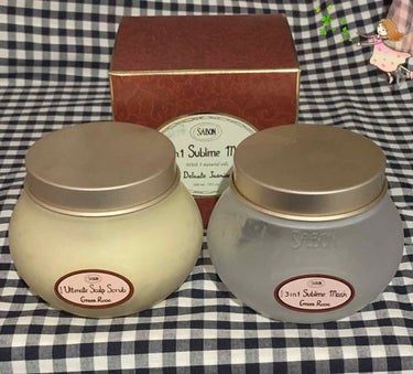 
＊SABON ヘアケア

(左)ヘッドスクラブ　グリーンローズ
(右)ヘアマスク 3in1   グリーンローズ

(後)ヘアマスク 3in1    ジャスミン(リピ買い)


SABONのヘアケアを使