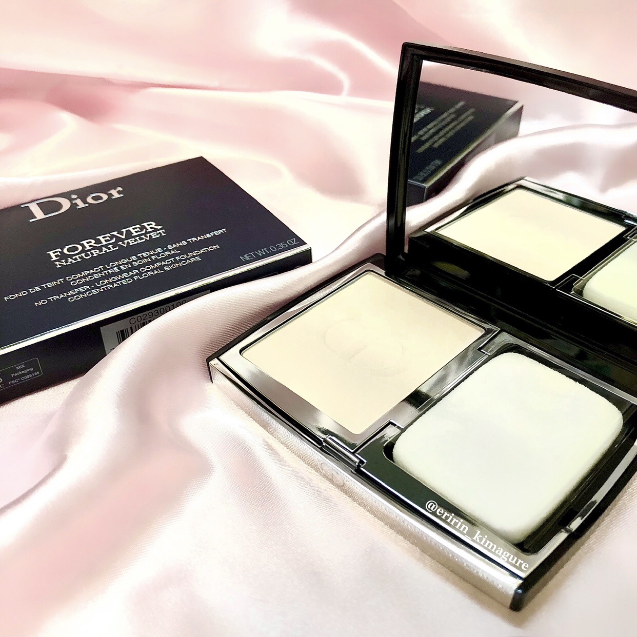 ディオールスキン フォーエヴァー コンパクト ナチュラル ベルベット 0N ニュートラル/Dior/パウダーファンデーションを使ったクチコミ（3枚目）