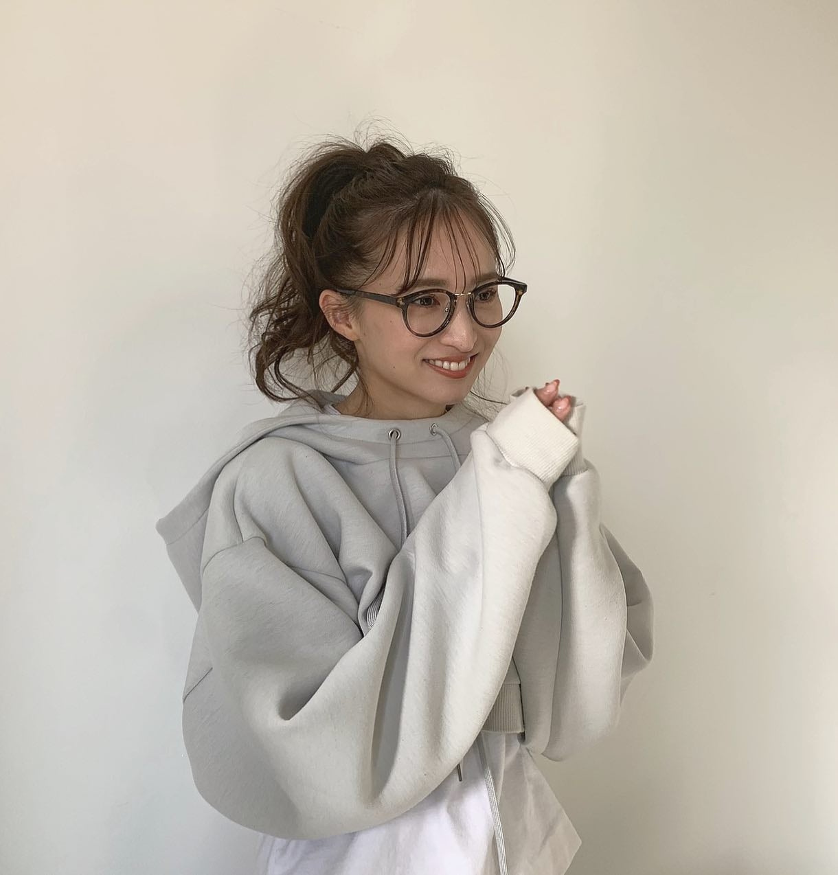 HARUNA on LIPS 「.シースルーバングとポニーテール💕.ラフな高めのポニーテール可..」(1枚目)