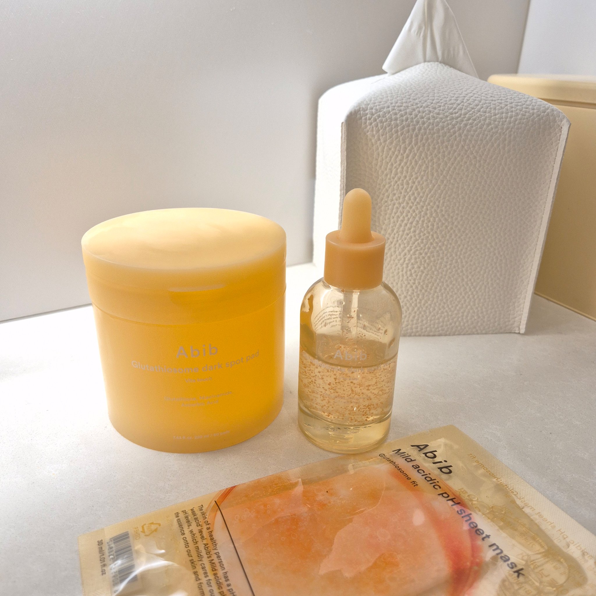 弱酸性pHシートマスク  グルタチオンソームフィット/Abib /シートマスク・パックを使ったクチコミ（1枚目）