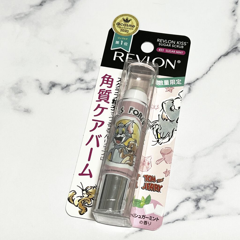 レブロン キス シュガー スクラブ 411 シュガー ミント＜限定パッケージ＞/REVLON/リップスクラブを使ったクチコミ（2枚目）