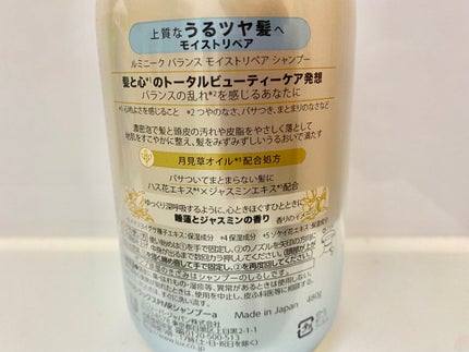 ルミニーク バランス モイストリペア シャンプー/トリートメント トリートメント ポンプ 480g/LUX/市販シャンプーの画像